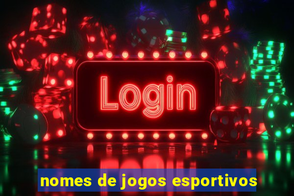 nomes de jogos esportivos